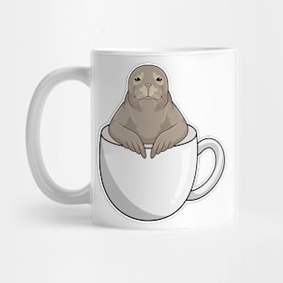 Seal with Coffee cup Mug